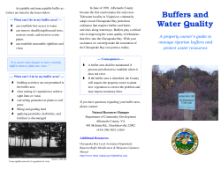 Buffers and Water Quality