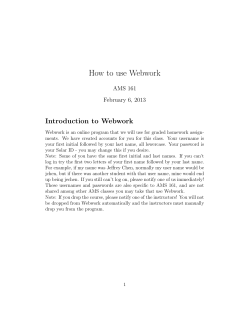 How to use Webwork