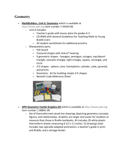 Geometry - Iowa Braille School