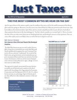the five most common myths we hear on tax day
