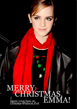 I sohaite you a merry Noel to you and to your - Emma