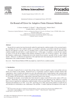 On Round-off Error for Adaptive Finite Element Methods
