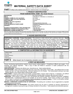 material safety data sheet