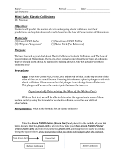 Mini-Lab: Elastic Collisions