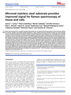 Mirrored stainless steel substrate provides improved signal for