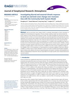 Investigating diurnal and seasonal climatic response to land use