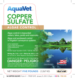 copper sulfate - KellySolutions.com