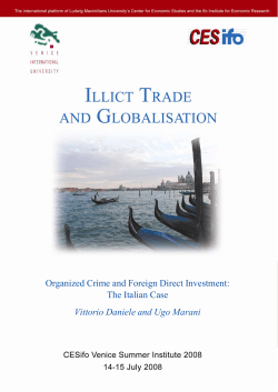 Organized Crime and Foreign Direct Investment: The Italian Case