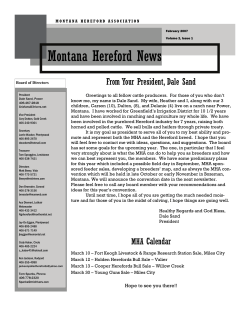 February 2007 - Montana Hereford Association