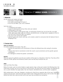 TEACH IT MiDDle School SeSSion 5