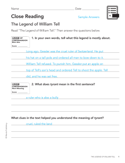 The Legend of William Tell