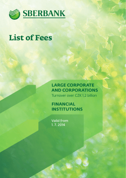 List of Fees