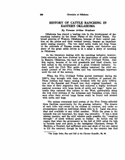history of cattle ranching in eastern oklahoma