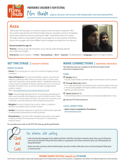 Film Guide - Providence Children`s Film Festival