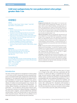 Cold snare polypectomy for non-pedunculated colon polyps greater