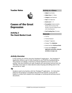 Causes of the Great Depression - TI Education
