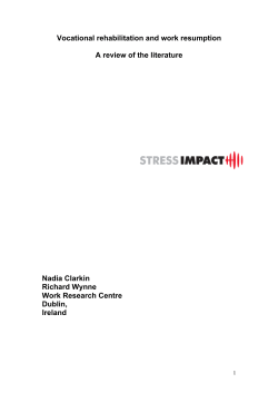 Stress impact literature review