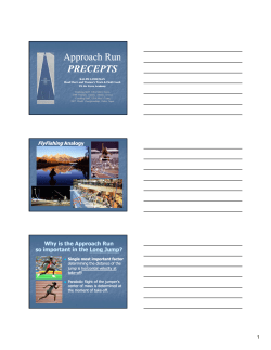Approach Run PRECEPTS