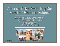 America Talks: Protecting Our Families` Financial Futures