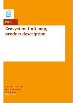 Ecosystem Unit map