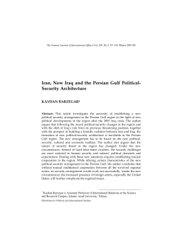 Iran, New Iraq and the Persian Gulf Political