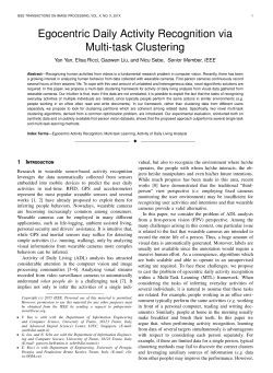 Egocentric Daily Activity Recognition via Multi-task