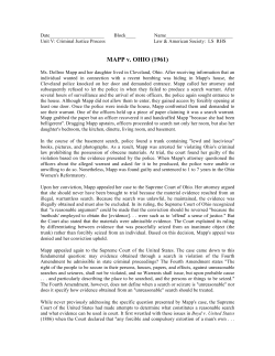 MAPP v. OHIO (1961)