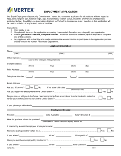 employment application