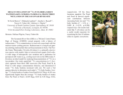 Abstract - Savannah River Ecology Laboratory REU in Radioecology