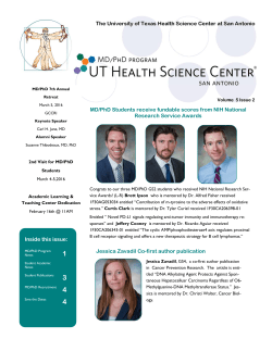 MD/PhD Newsletter Vol 5. Issue 2