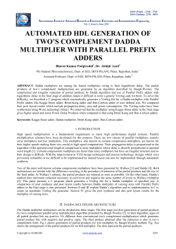 automated hdl generation of two`s complement dadda multiplier with