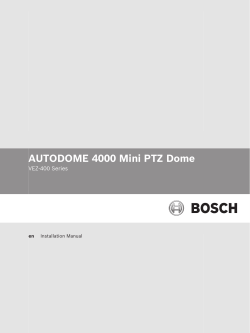 AUTODOME 4000 Mini PTZ Dome