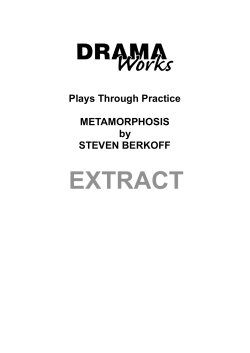 Metamorphosis by Steven Berkoff