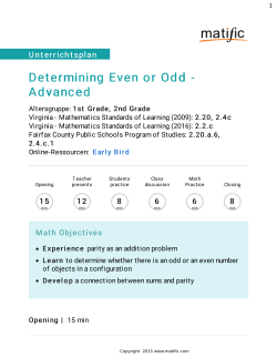 Determining Even or Odd - Advanced