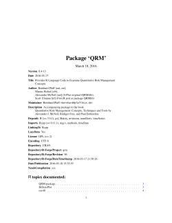 Package `QRM`