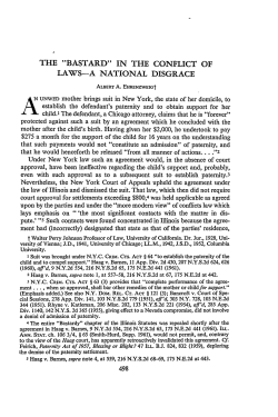 "Bastard" in the Conflict of Laws - Chicago Unbound
