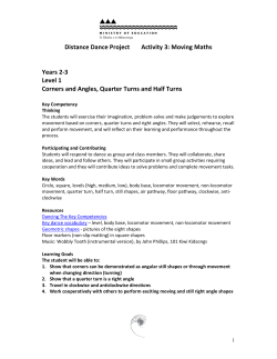 Dance Across the Curriculum - Activity 3