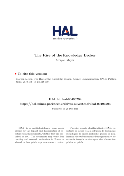 The Rise of the Knowledge Broker
