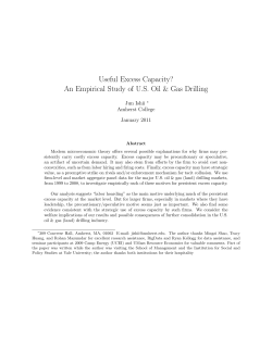 Useful Excess Capacity? An Empirical Study of