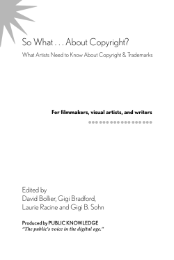 So What . . . About Copyright?