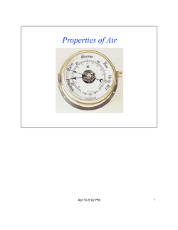 Properties of Air Presentation
