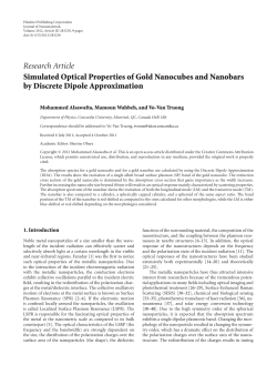 Simulated Optical Properties of Gold Nanocubes and Nanobars by