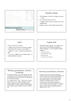 Semantic change