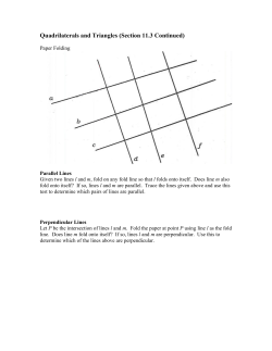 Quadrilaterals and Triangles (Section 11.3 Continued)