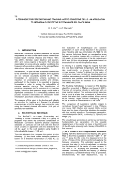 7.2 a technique for forecasting and tracking active convective cells