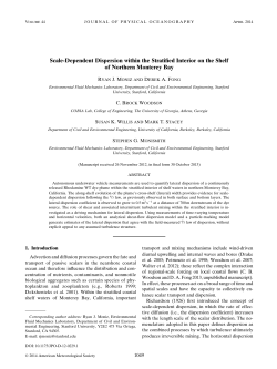 Scale-Dependent Dispersion within the Stratified Interior on the