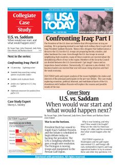 Confronting Iraq: Part I