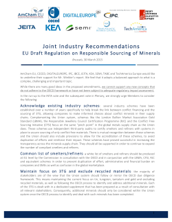 Joint Industry Recommendations - IPC-