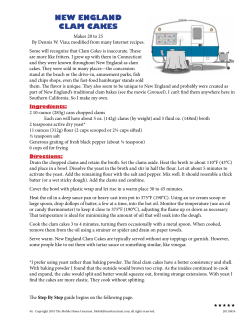 New England Clam Cakes