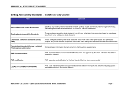 Appendix H Accessibility Standards
